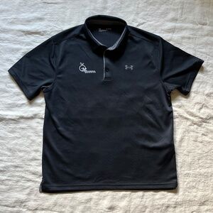 Under Armour Men's Black Short Sleeve Polo Georgia Swimming Logo Extra Large